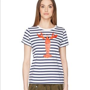 Kate Spade Lobster Striped Shirt - size XXL